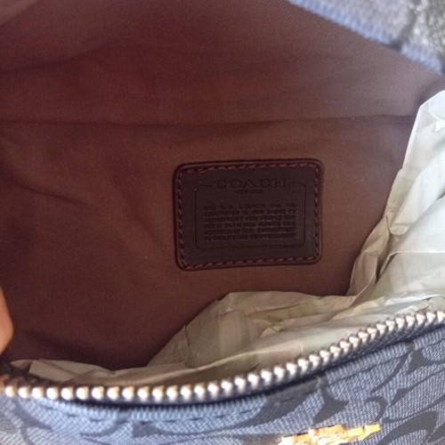 Coach waist bag new, unisex, gray color