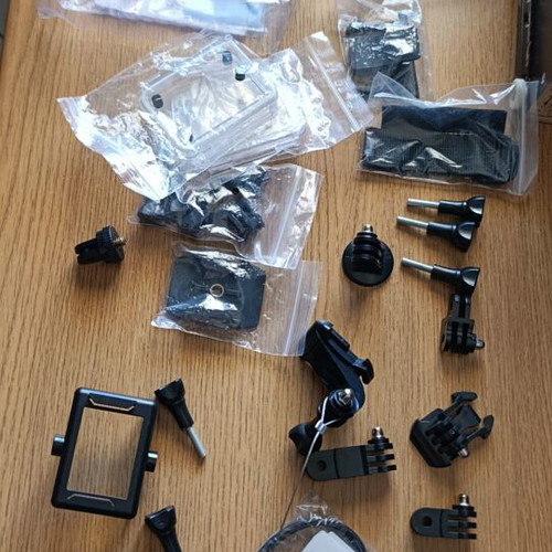 Action camera 4K used with many accessories