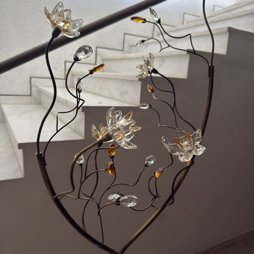 Floor lamp with Swarovski like new