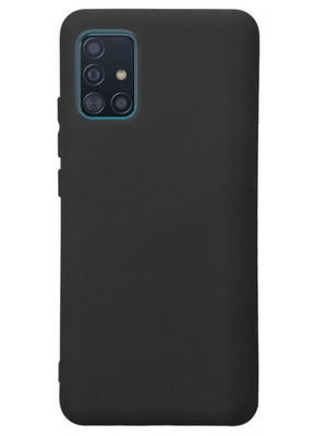 Samsung A51 Θήκη Σιλικόνης Μαύρη