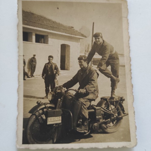 8 vintage military photos 1940-50 with Greek soldiers and vehicles