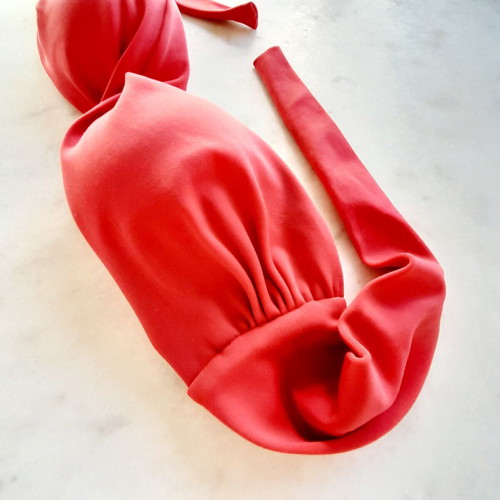 Top swimsuit XS strapless with cups like new, red