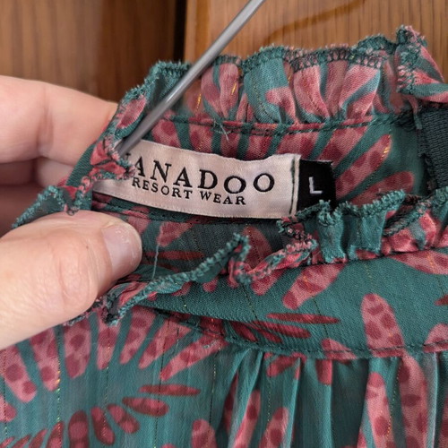 Nanadoo mini dress resort wear like new, green, size L