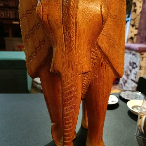 Handmade African solid wood vintage '70s made to order with wear