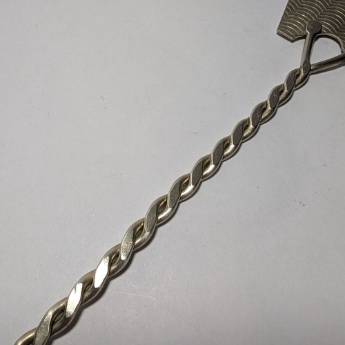 Vintage silver-plated serving fork 27cm used