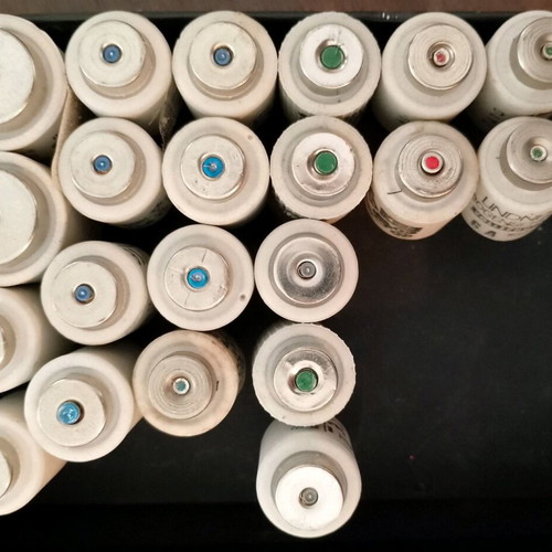 Cylindrical fuses new, pack of 23, various amps
