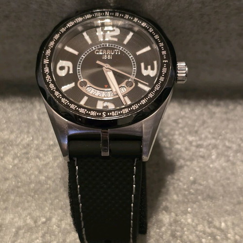 Cerruti 1881 watch like new, black, unisex