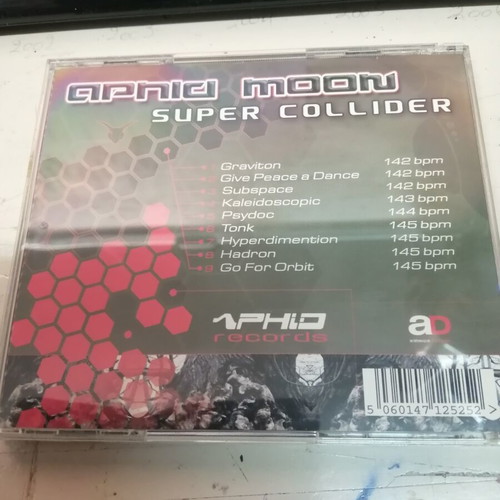 Aphid Moon Super Collider CD like new, electronic music, Psy-Trance