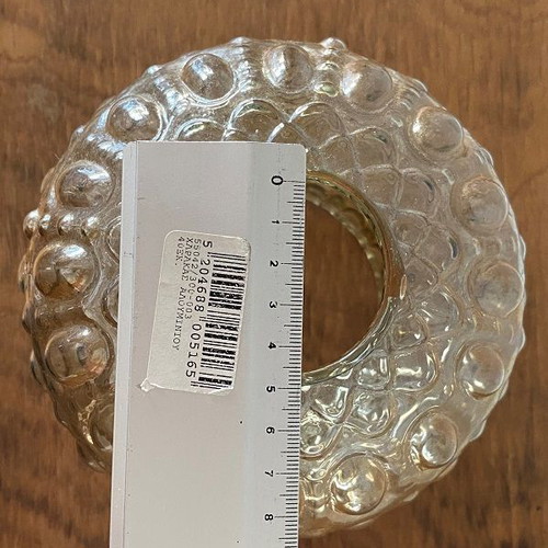 Lamp glass used, antique, set of 3 pieces