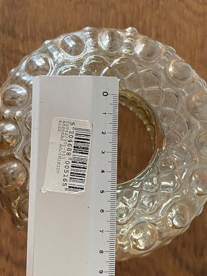 Lamp glass used, antique, set of 3 pieces