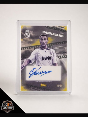 Fabio Cannavaro autograph card 31/50 from Los Blancos set