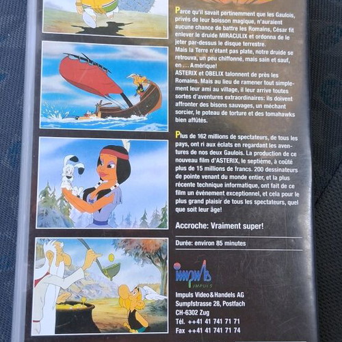 Asterix et les indiens VHS like new, French animation