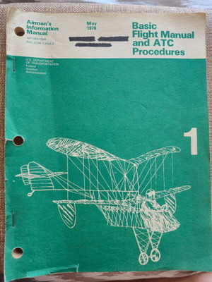 Airman’s Information Manual May 1976 used, FAA collectible