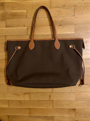 Double side tote bag, shoulder style