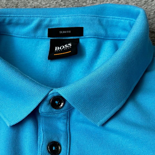 Boss Passenger Polo Shirt Bright Blue Slim XL like new