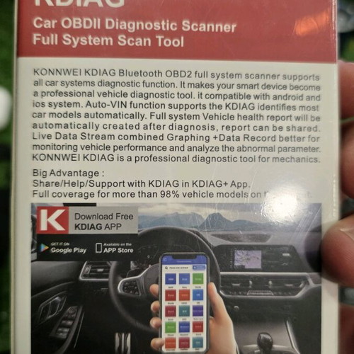 Konnwei KDIAG OBDII professional diagnostic tool new