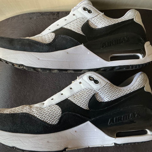 Nike Air Max 1 trainers used, size 45, black and white