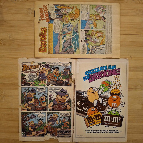 Marvel Star Comics used issues Ewoks #12, Heathcliff #14, Muppet Babies #11