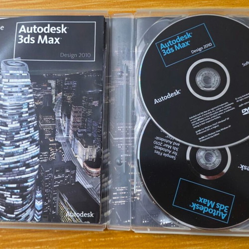 Autodesk 3ds Max Design 2010 software, original case with 2 DVDs