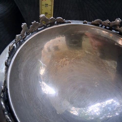 Victorian Revival Silver Plated Fruit Bowl like new