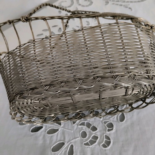 Handmade vintage antique wire basket like new