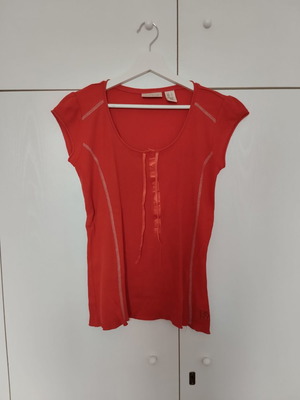 DKNY Jeans κόκκινη κοντομάνικη μπλούζα μεταχειρισμένη, νούμερο S/M