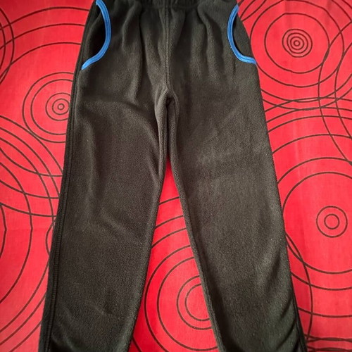 Children's fleece outdoor pants 5-6 years like new, blue