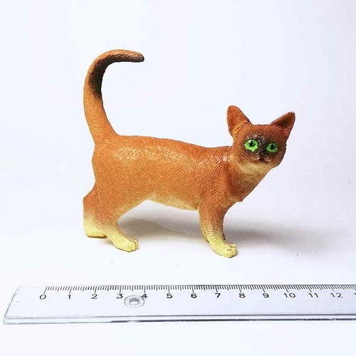 Cat plastic figure used, toy animal