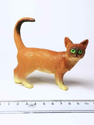 Cat plastic figure used, toy animal