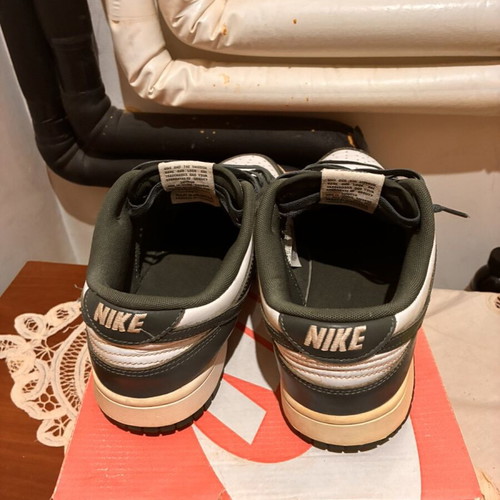 Nike Dunk Low Retro sneakers like new, size 43, green and white