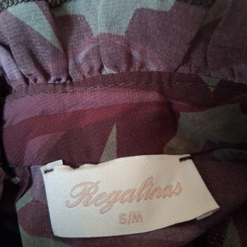Regalinas transparent dress with long sleeves, like new, brown