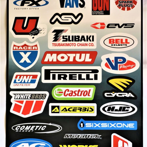 Motorcycle club vinyl stickers BB141 Motul new, 42x28cm