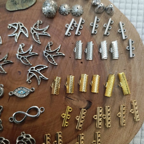 Jewelry making materials new, 75 pieces