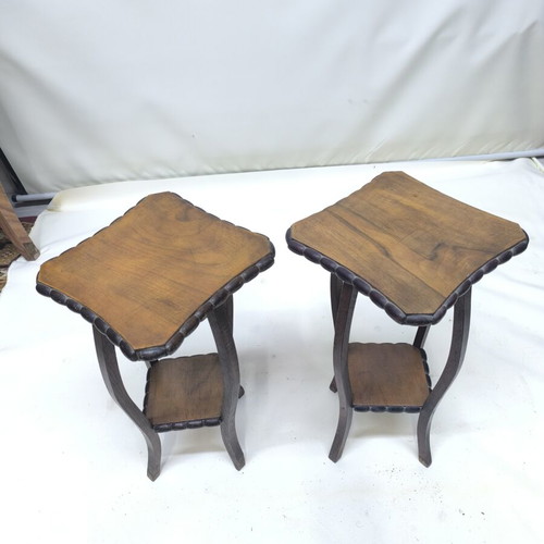 Vintage side tables used, set of 2
