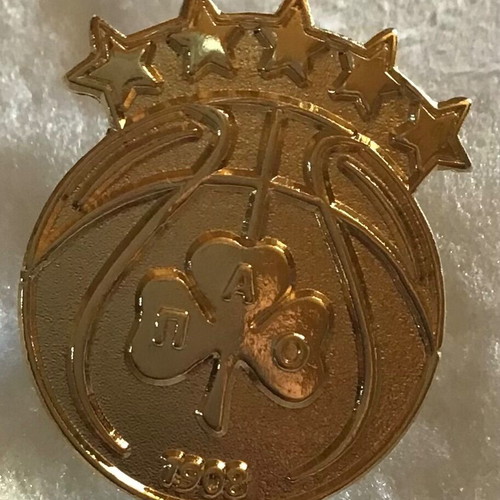 Pin Panathinaikos with 5 stars, like new, authentic