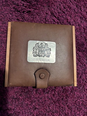 Canadian coins new in luxury leather case from 1981