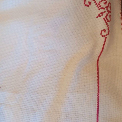 Handmade needlepoint like new, romantic design
