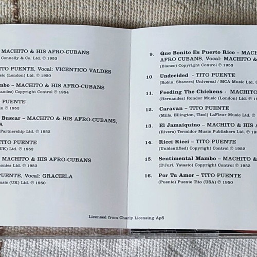 Tito Puente Machito Kings of Mambo CD like new