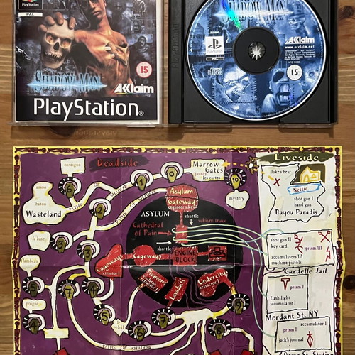 Shadow Man PlayStation used, complete with map