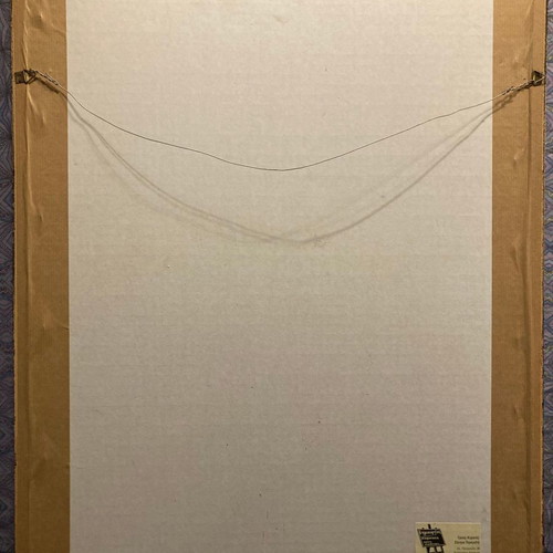 Arabic engraving used in glass frame 41.3 x 54