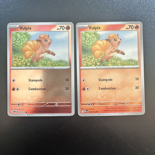 Vulpix 019/132 Mega Evolution Pokemon card