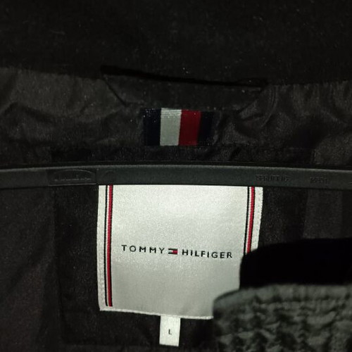 Tommy Hilfiger quilted jacket women's size L like new, black
