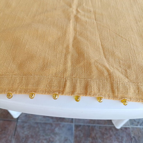 Nef Nef table runner with beads, cotton, new