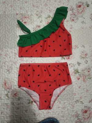 Watermelon design swimsuit for girls size 130 cm