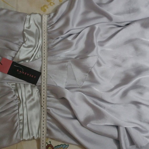Raxevsky evening dress new, gray and silver, size L