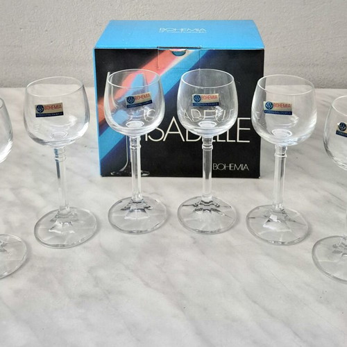 Bohemia Isabelle Liqueur Glasses Set of 6 60ml New
