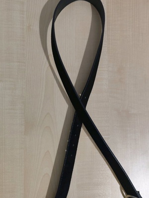 Women's black belt like new, size 100, length 1m