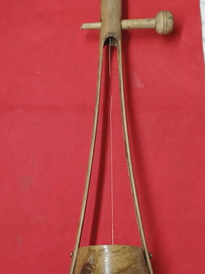 African traditional monochord string instrument used, 48 cm length