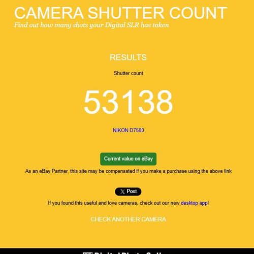 Nikon D7500 DSLR camera body