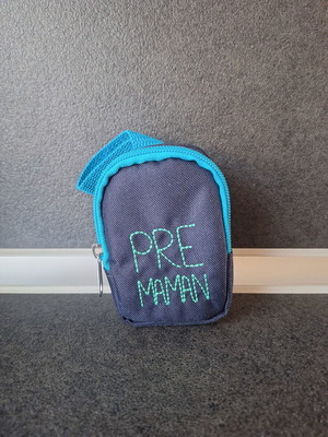 Prémaman baby accessory pouch like new, dark blue